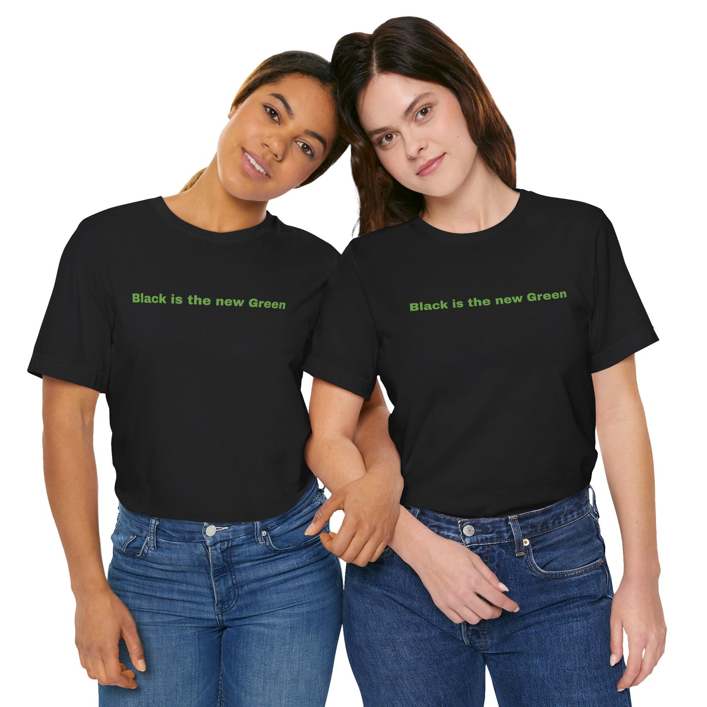 Eco-Friendly Unisex Tee - 'Black is the New Green' #TreeShirt