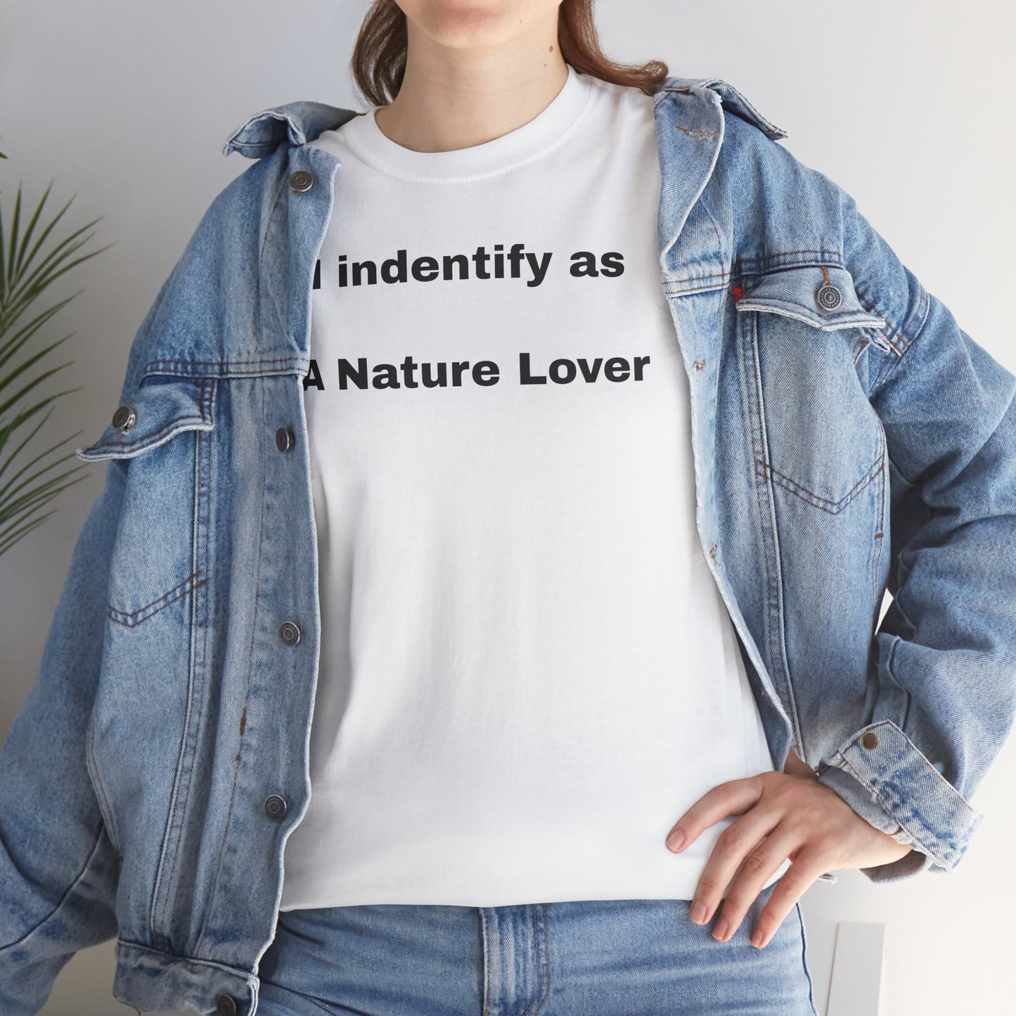 Nature Lover Unisex Heavy Cotton Tee - I Identify As A Nature Lover #TreeShirt