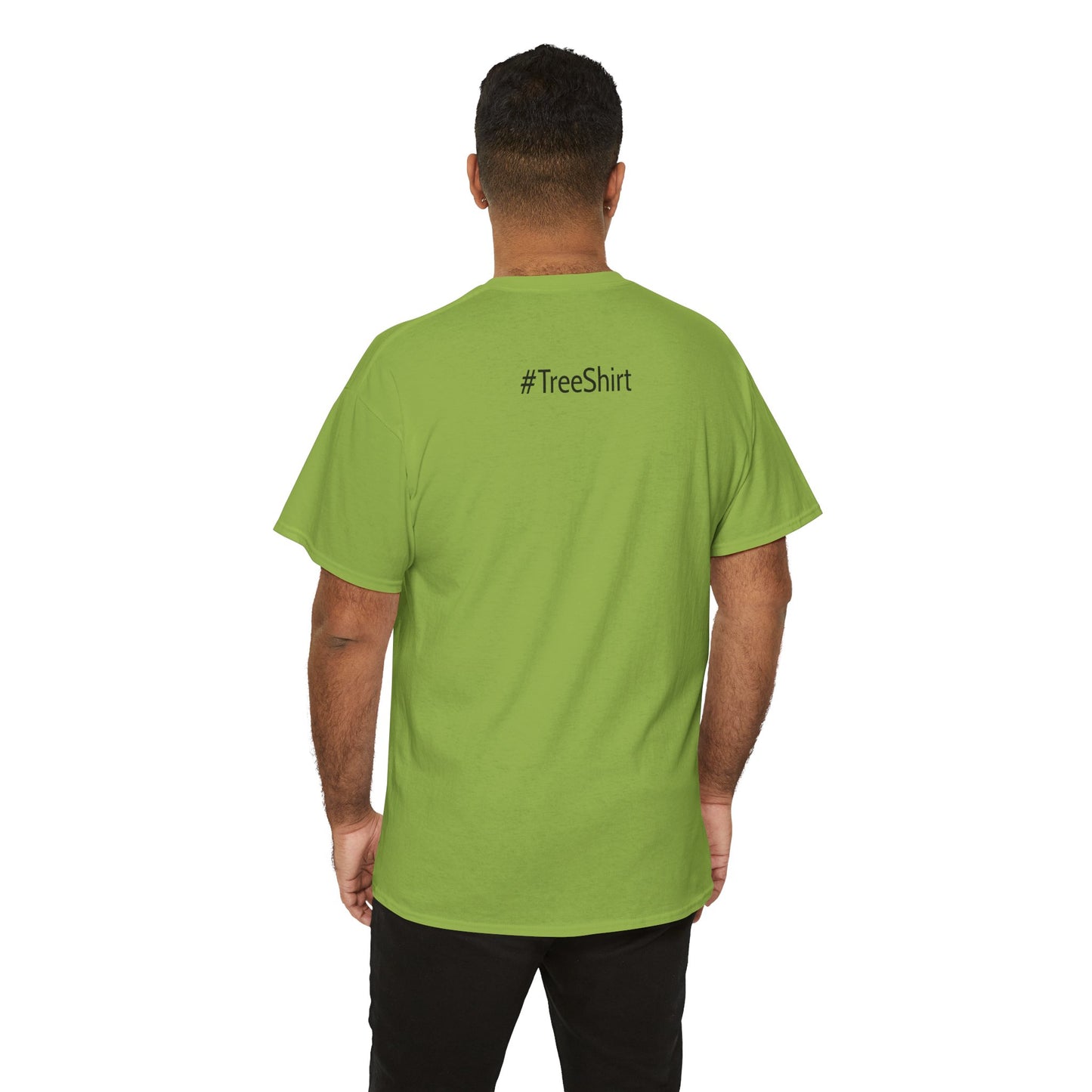 Eco-Friendly Unisex Heavy Cotton Tee - Pro Green & #TreeShirt