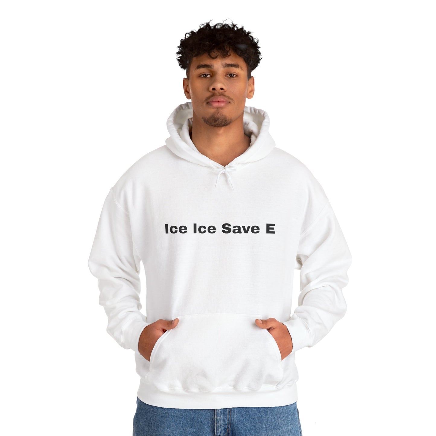 Ice Ice Save E Unisex Hooded Sweatshirt - Eco-Friendly Awareness Fashion