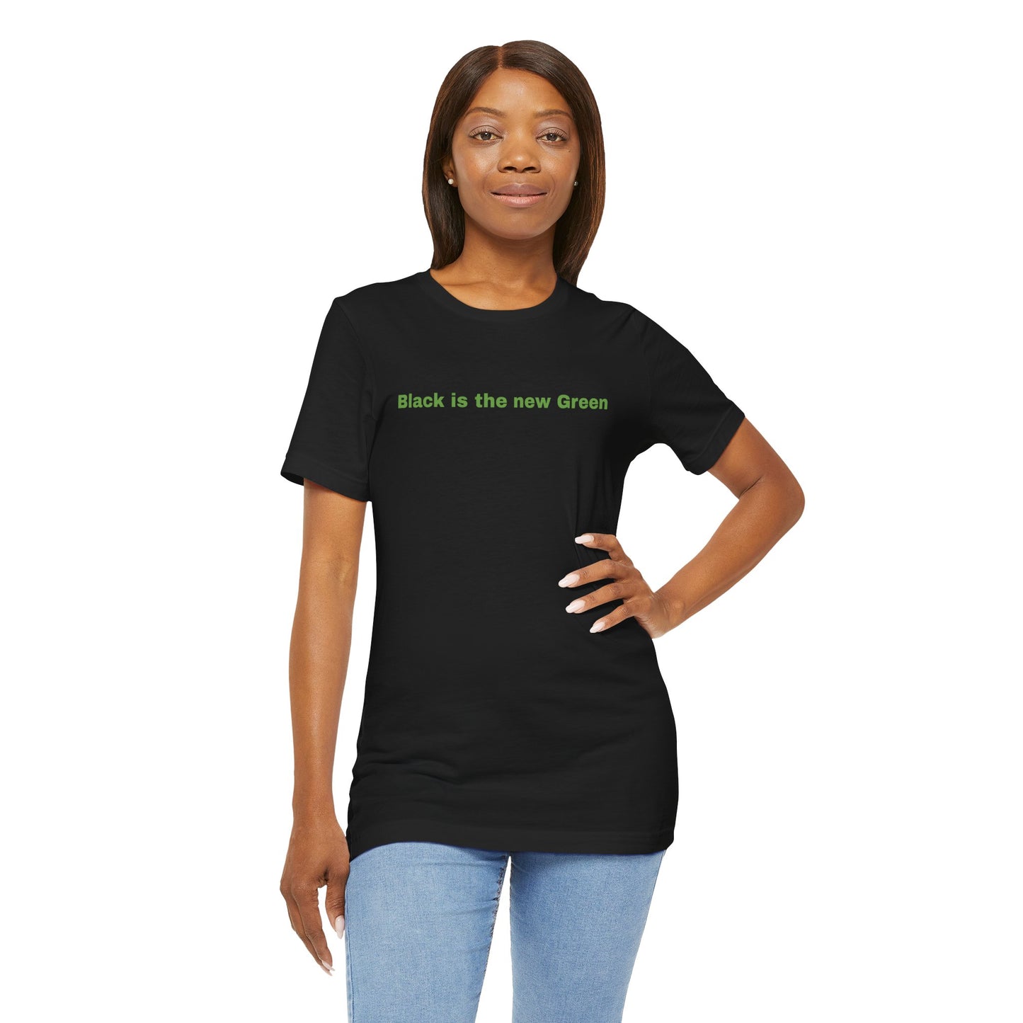 Eco-Friendly Unisex Tee - 'Black is the New Green' #TreeShirt
