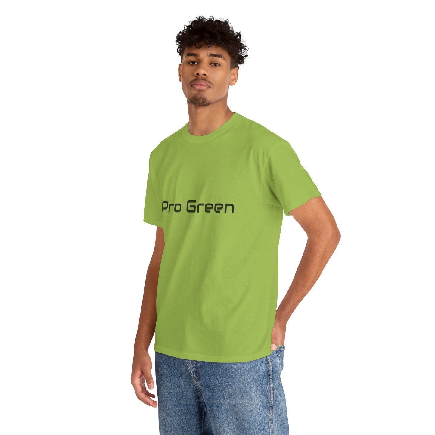 Eco-Friendly Unisex Heavy Cotton Tee - Pro Green & #TreeShirt