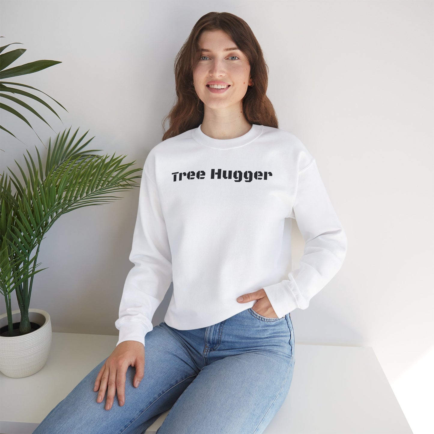 Tree Hugger Unisex Heavy Blend™ Crewneck Sweatshirt - Eco-Friendly Fashion